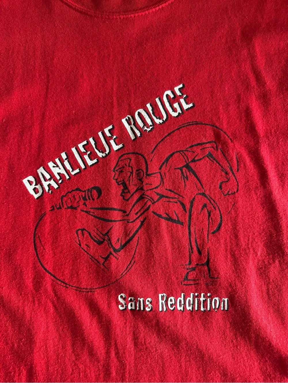 VINTAGE 1996 Banlieue Rouge “Sans Reddition” Punk Shirt - Size L - Near Mint